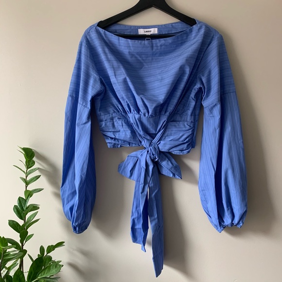 Likely Tops - Revolve / Likely Collins Blue Blouse / Small NWT